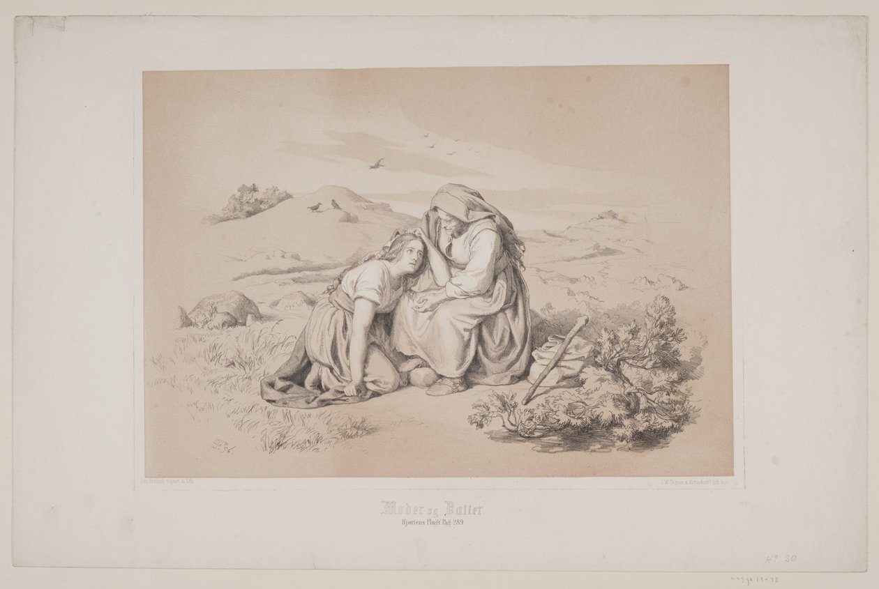 Mother and Daughter, page 289, illustration for Christian Winther