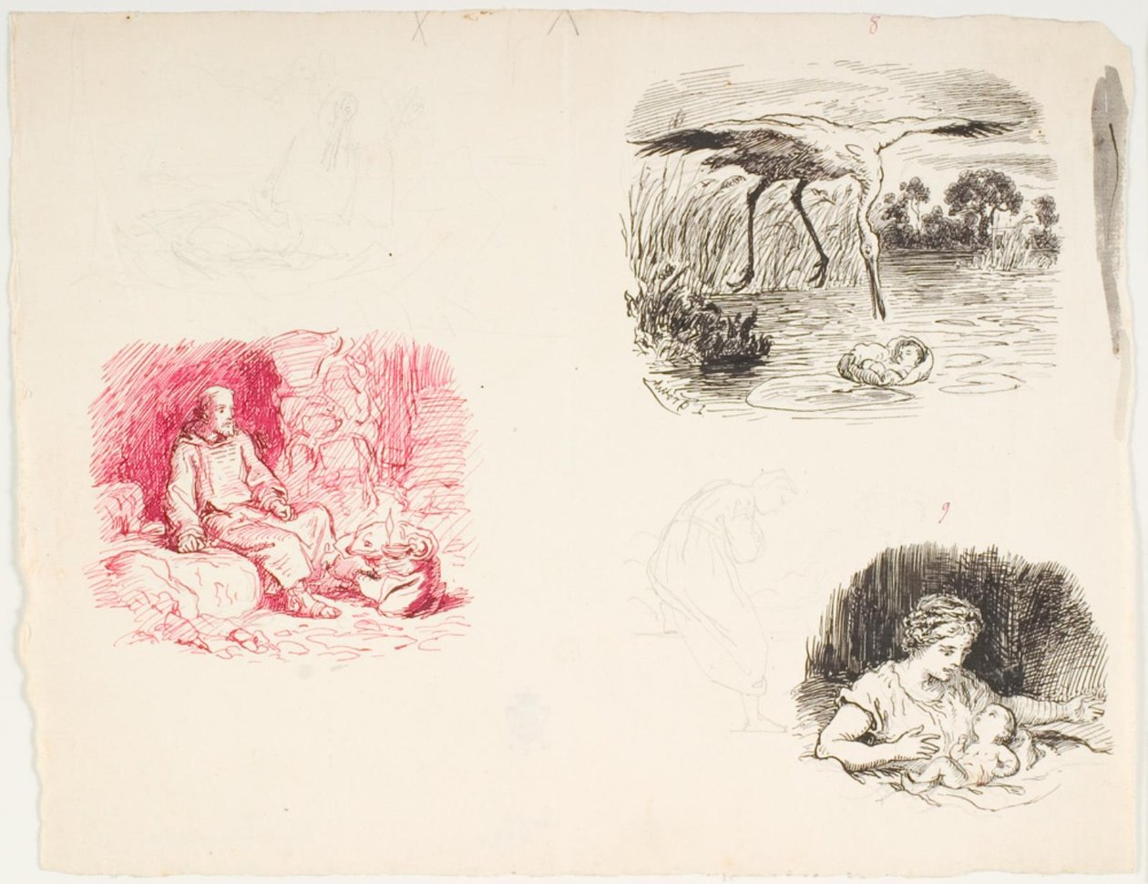 Three Sketches for The Marsh King