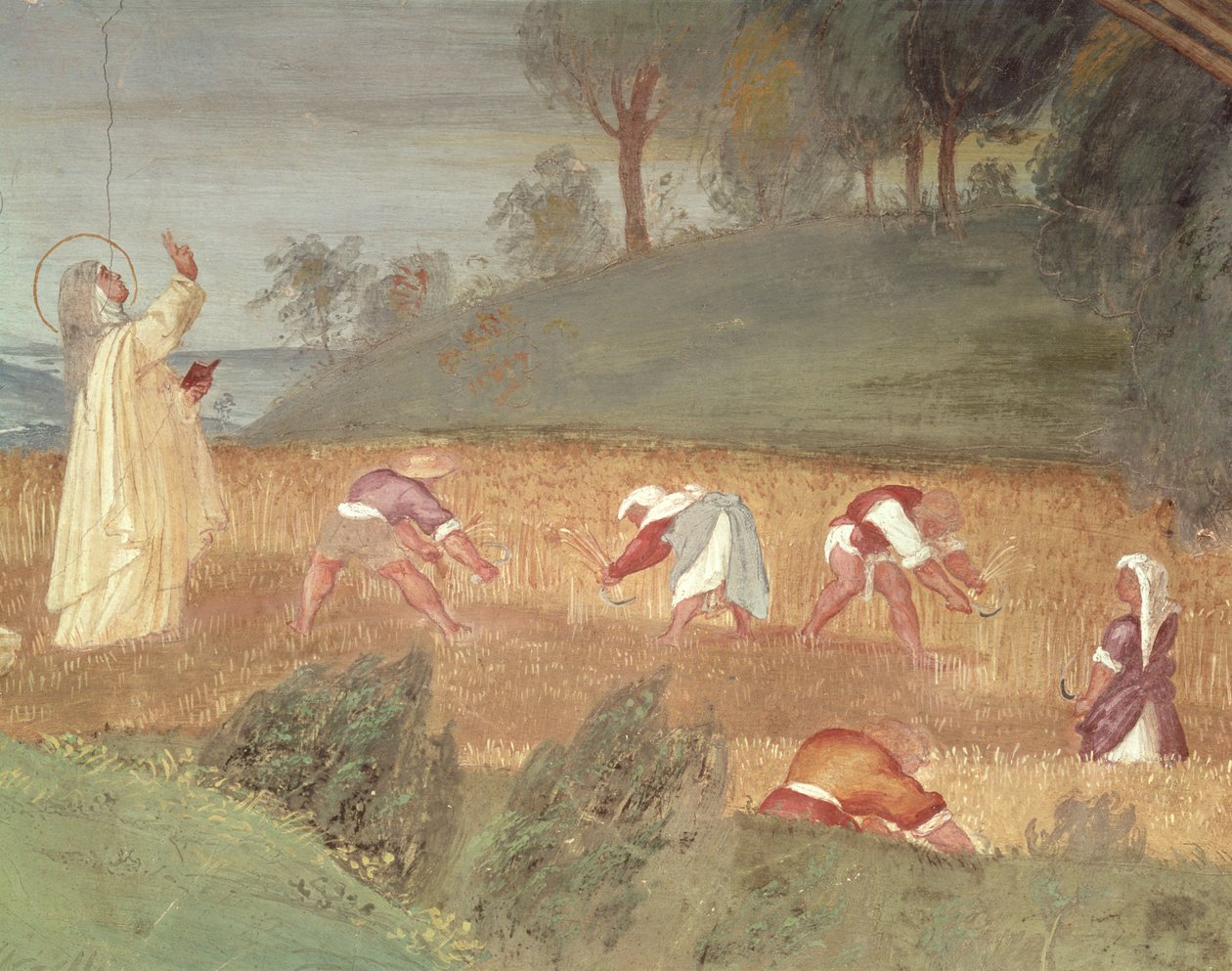 The Miracles of St. Clare of Assisi, (detail) by Lorenzo Lotto