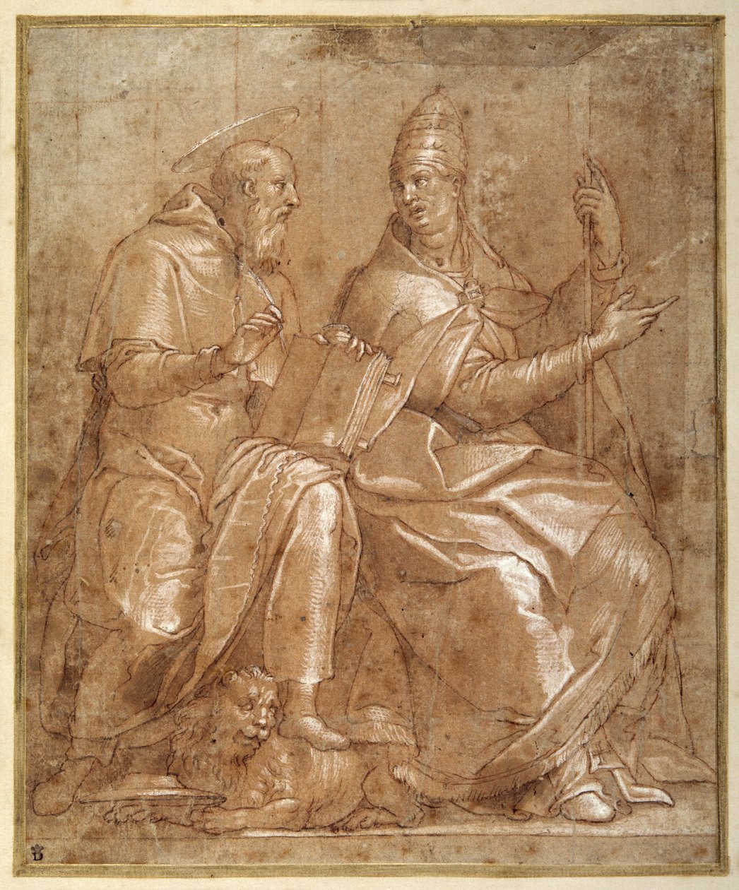 St Jerome Conversing with St Gregory the Great by Lorenzo (c.1530 76) Sabatini