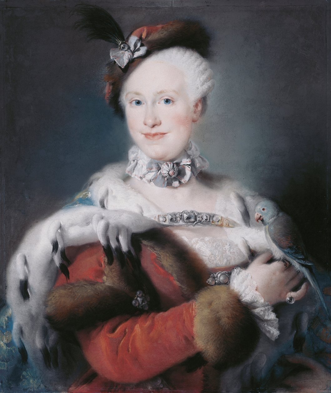 Portrait of Infanta Maria Luisa of Spain by Lorenzo Baldissera Tiepolo
