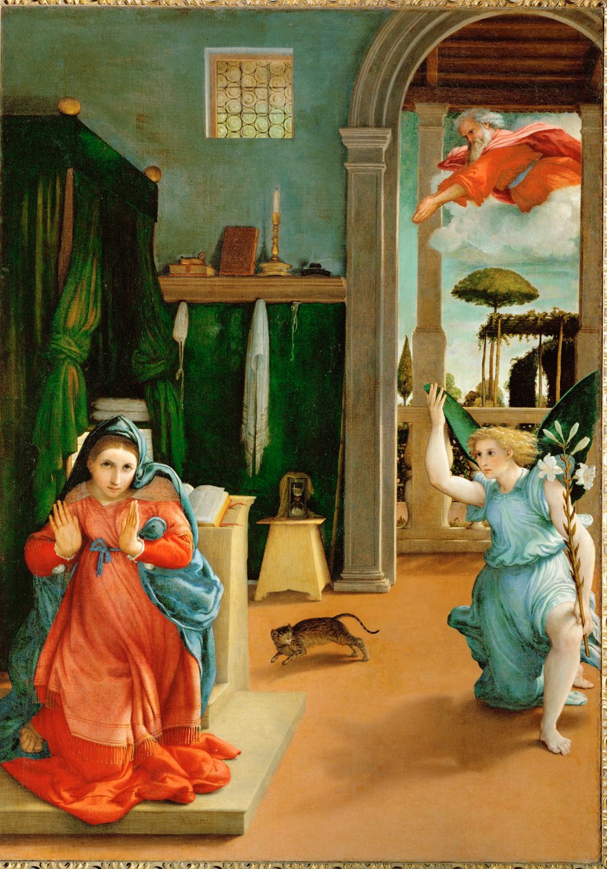 Annunciation by Lorenzo Lotto