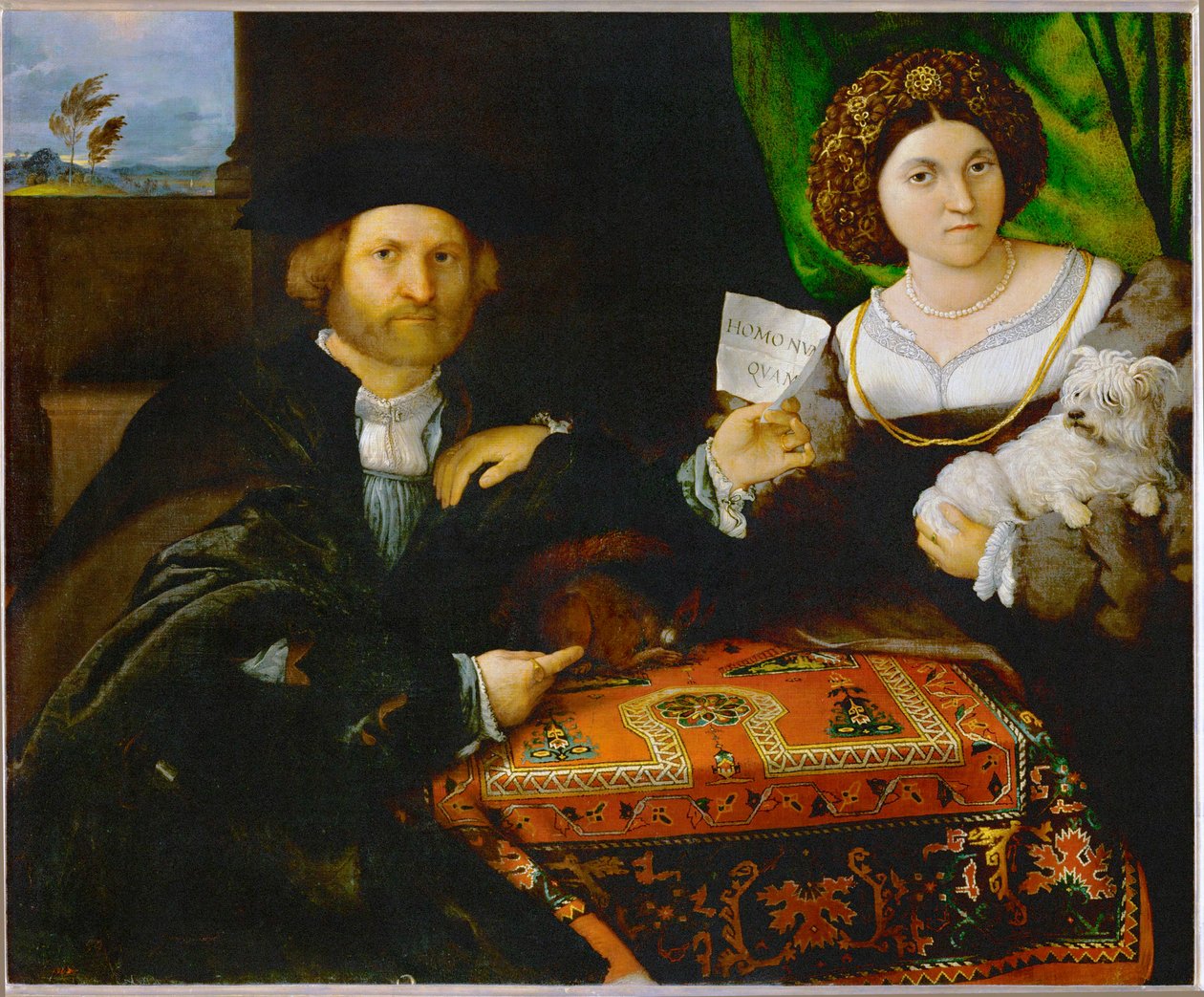 Double Portrait of a Couple by Lorenzo Lotto