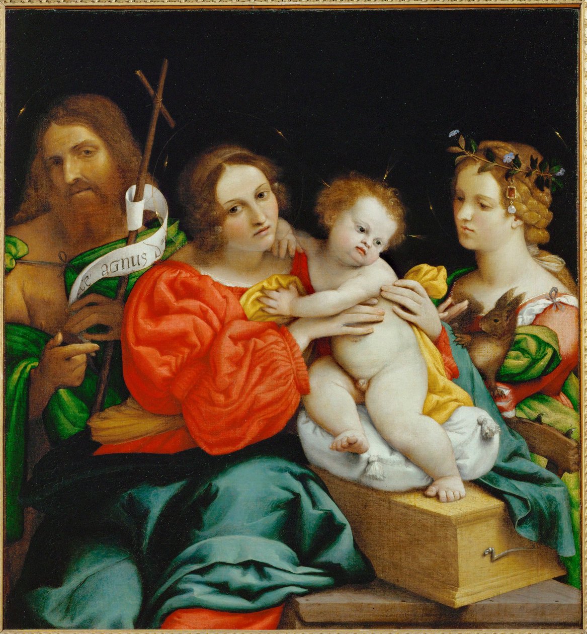 Virgin and Child with Saint John the Baptist and Saint Catherine of Alexandria by Lorenzo Lotto