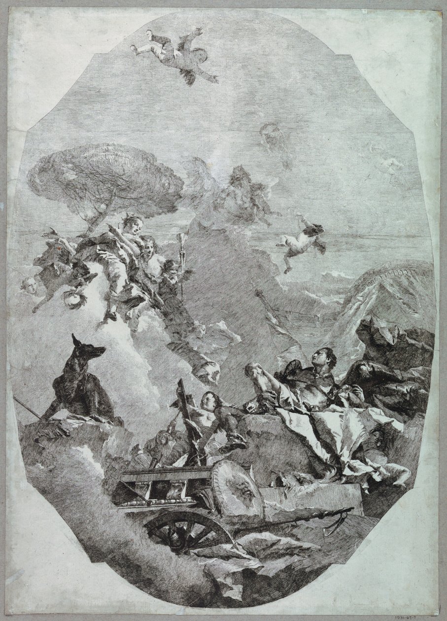 The Triumph of Mars by Lorenzo Tiepolo