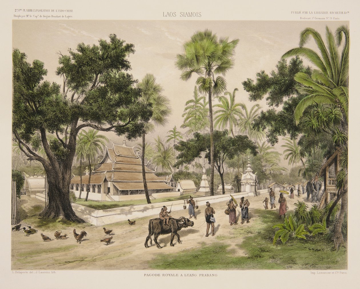 The Royal Temple at Luang Prabang, illustration from 