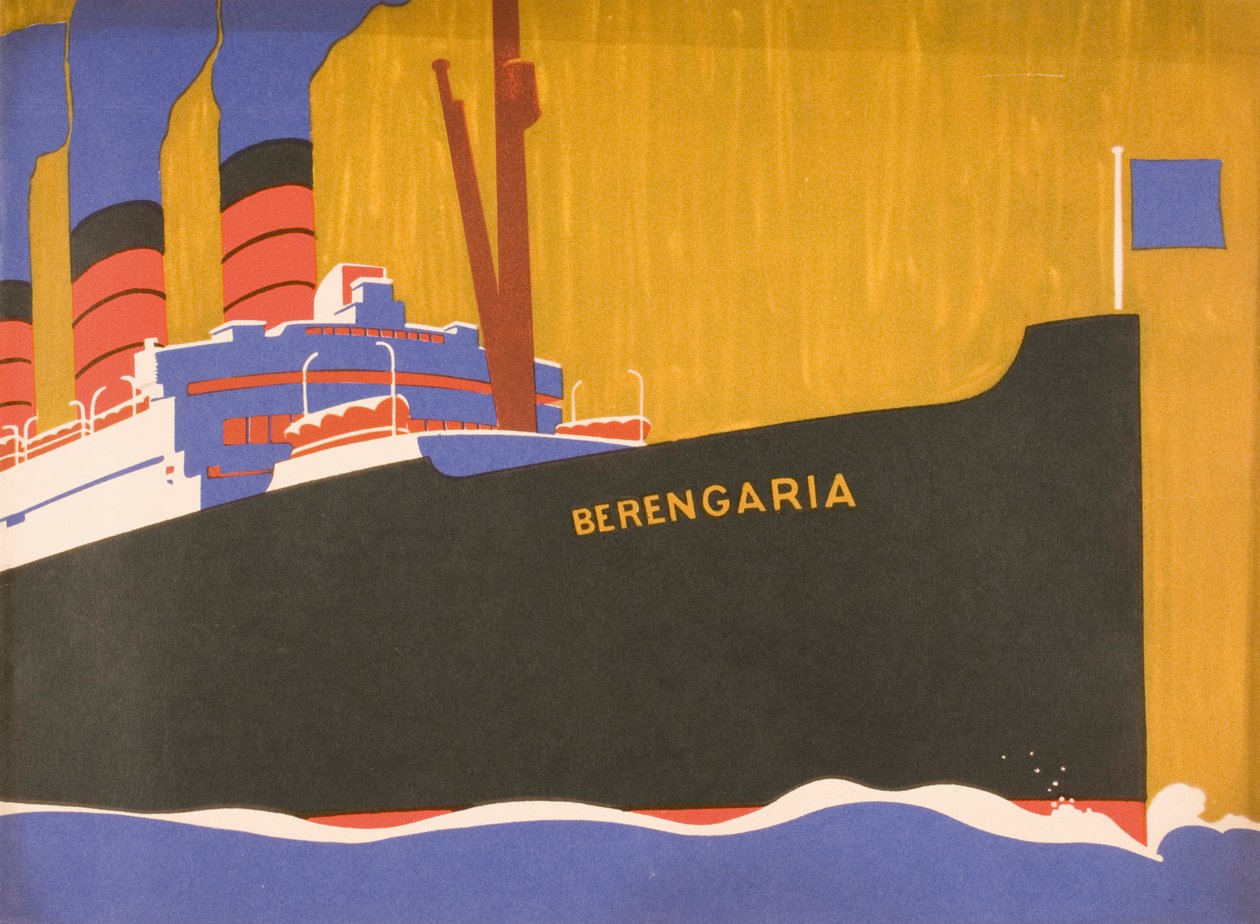 Cunard Line Promotional Brochure for Berengaria, c.1930 by Louis Fancher