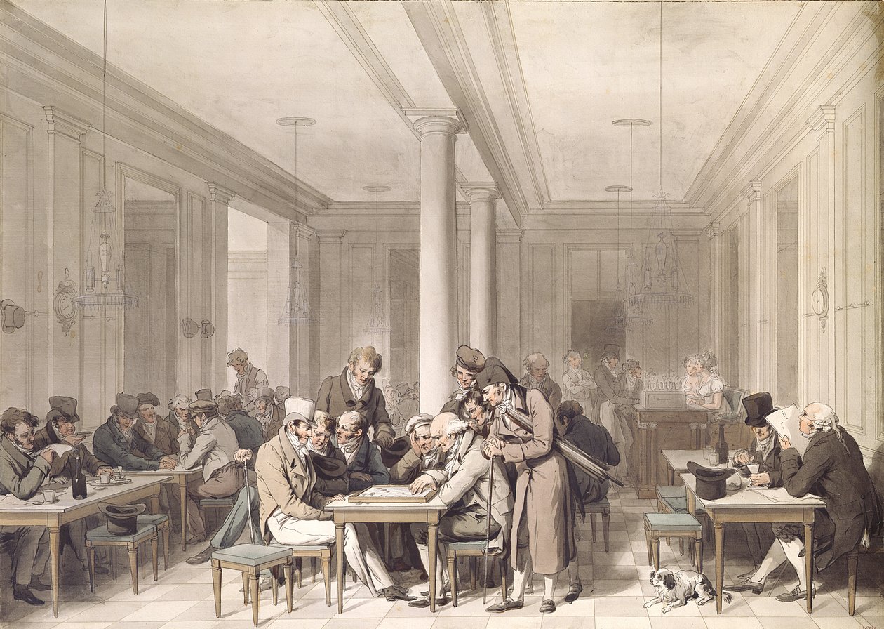 Interior of a Parisian Cafe, c.1815 by Louis Leopold Boilly