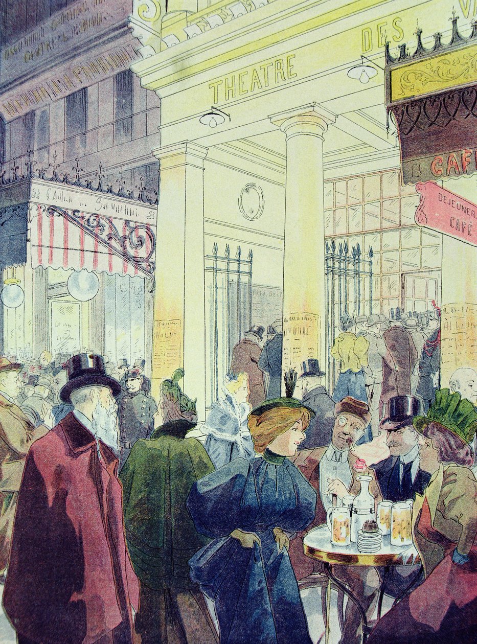 The Theatre des Varietes, Boulevard Montmartre by Louis Malteste