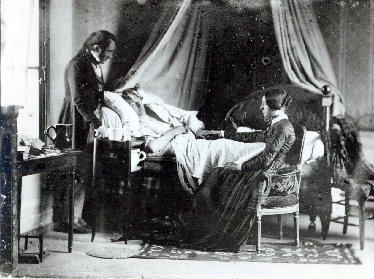 The Visit of the Doctor to the Patient, c.1840-50 by Louis-Adolphe Humbert de Mollard