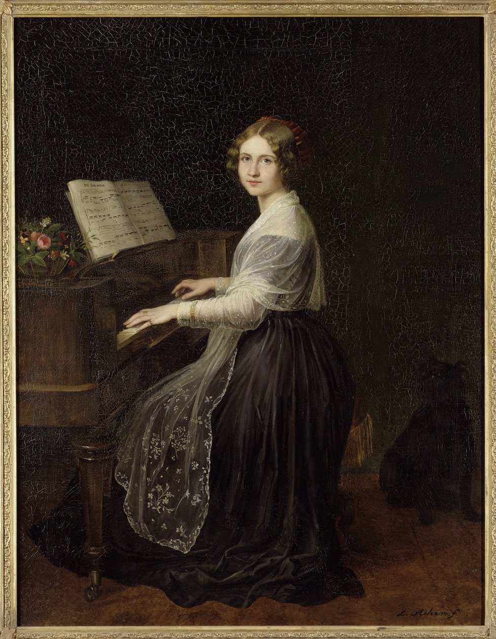 Portrait of the Soprano Jenny Lind (1820-1887) by Louis Asher