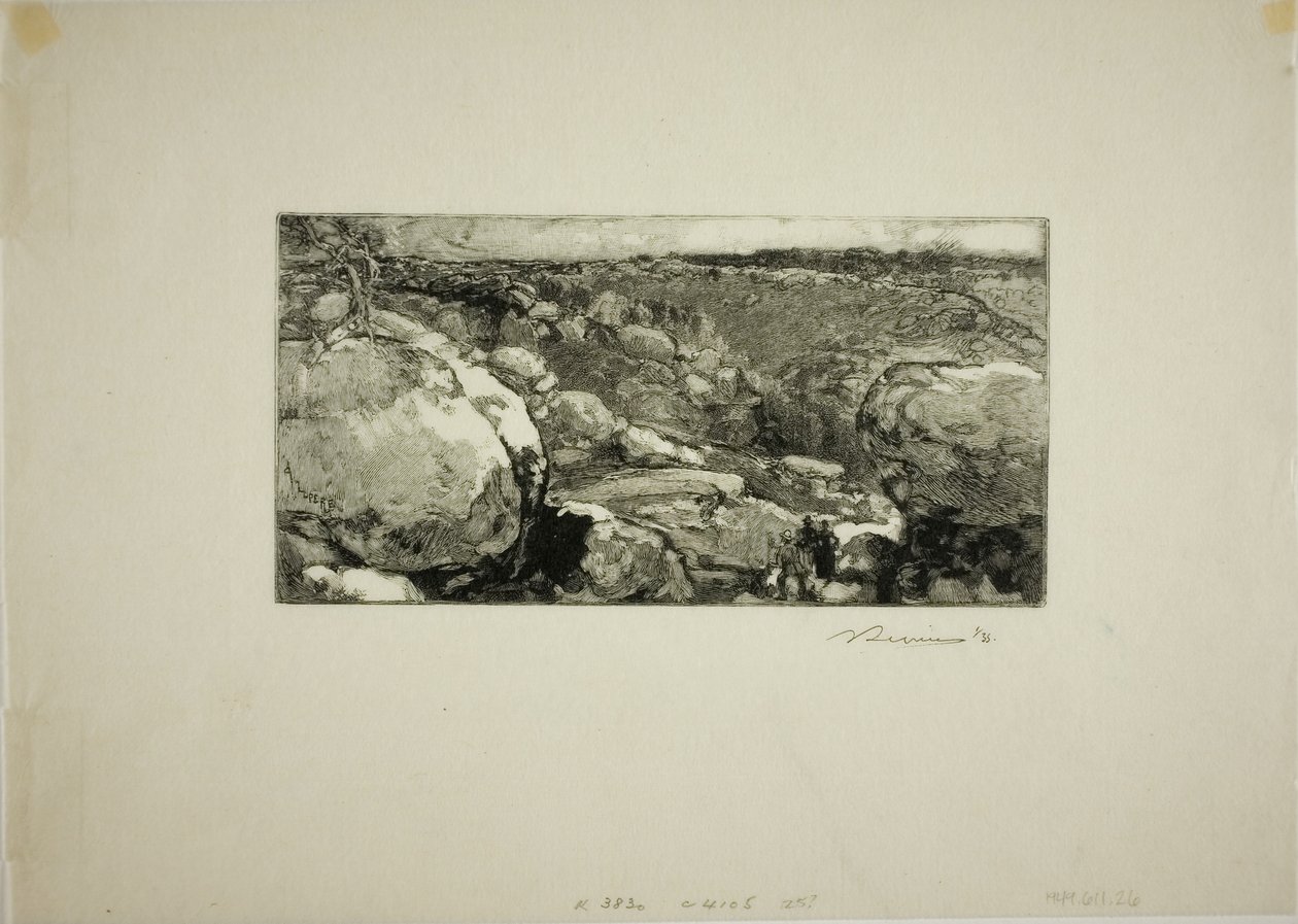 The Circus of Long-Rocher by Louis Auguste Lepère