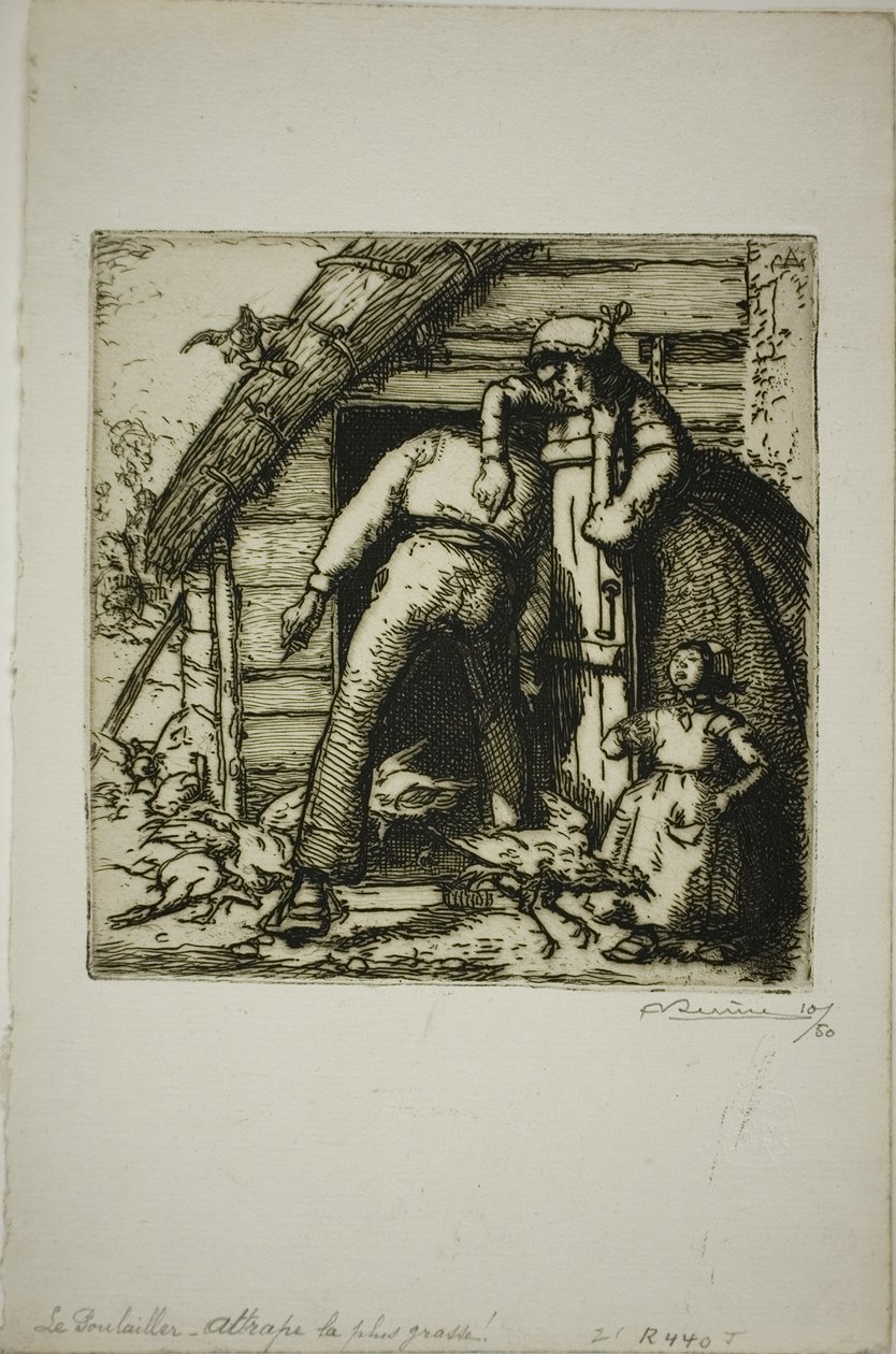The Poulterer by Louis Auguste Lepère
