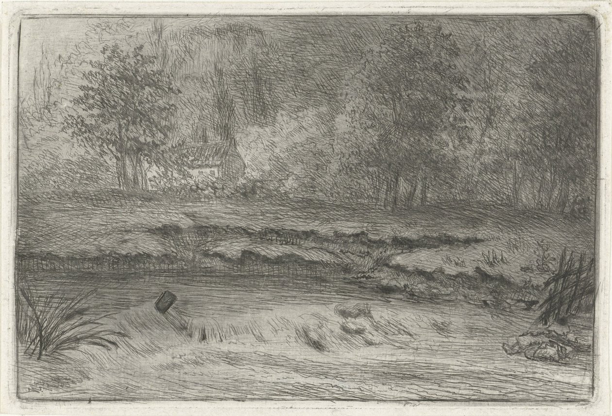 River with Waterfall by Louis Bernard Coclers