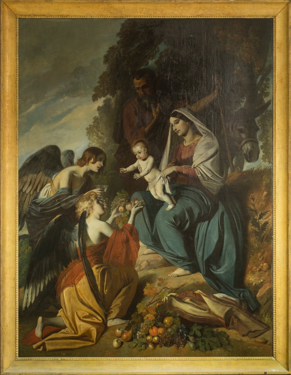 Angels feeding the Holy Family by Louis Boulanger