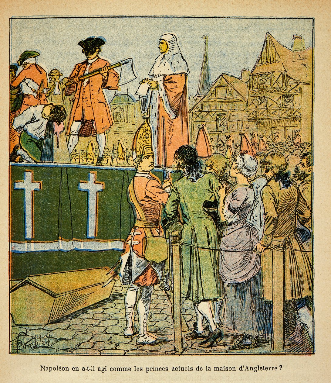 Public Execution in England in the 18th century by Louis Charles Bombled