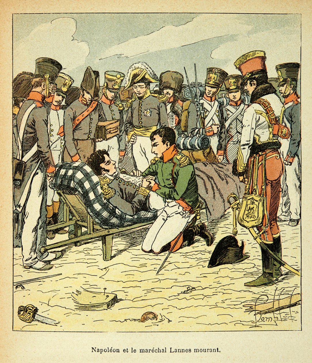 Death of Marshal Jean Lannes, The Emperor Napoleon at His Side