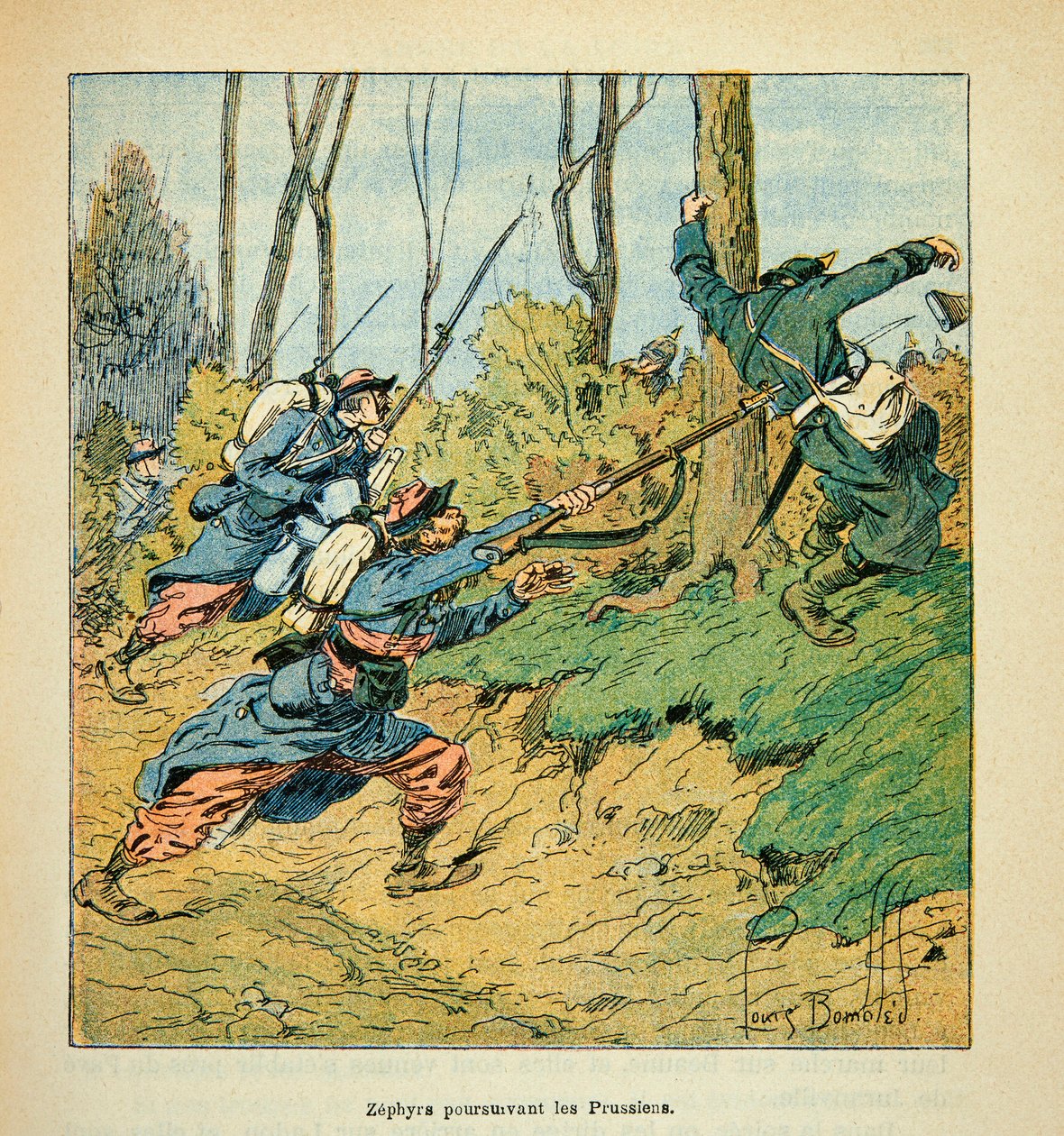 The Army of the Loire: French Soldiers Pursuing Prussians During the War of 1870 by Louis Charles Bombled