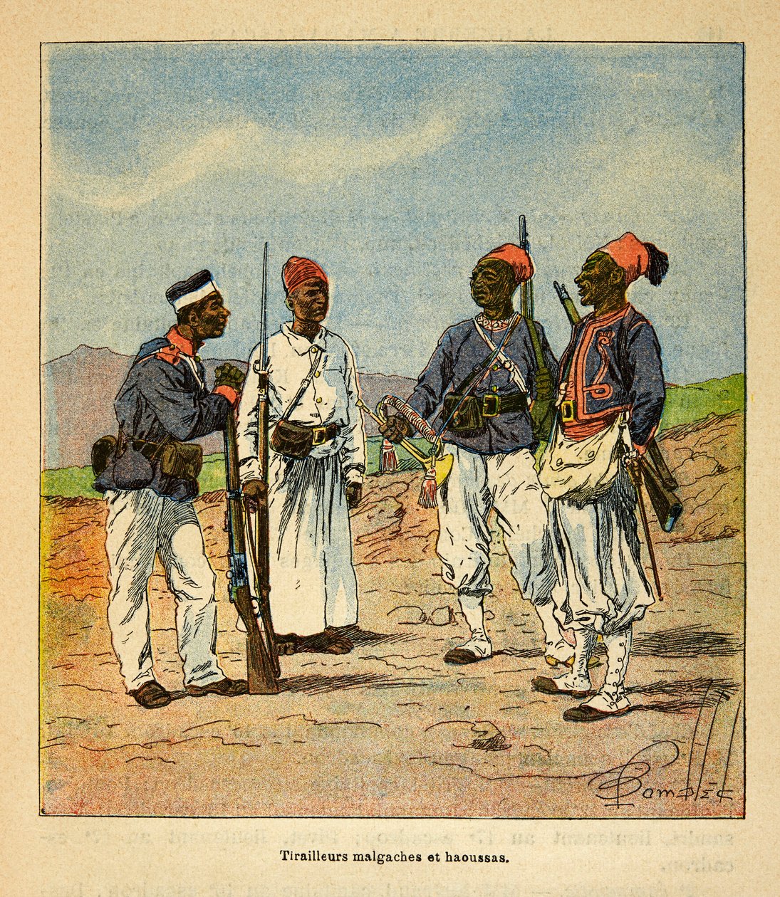 The War in Madagascar: Malagasy and Haoussas Tirailleurs by Louis Charles Bombled
