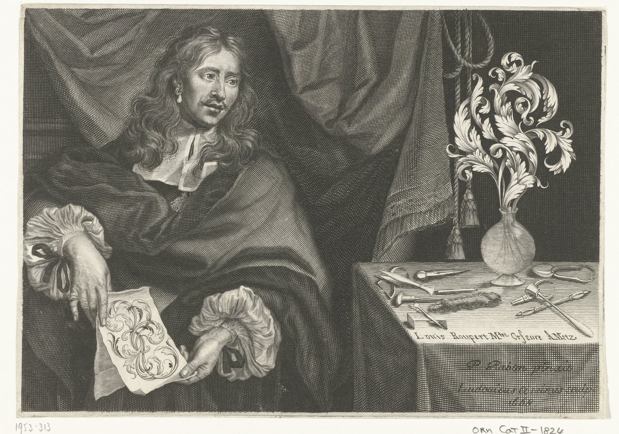 Title Page with Portrait of Louis Roupert by Louis Cossin