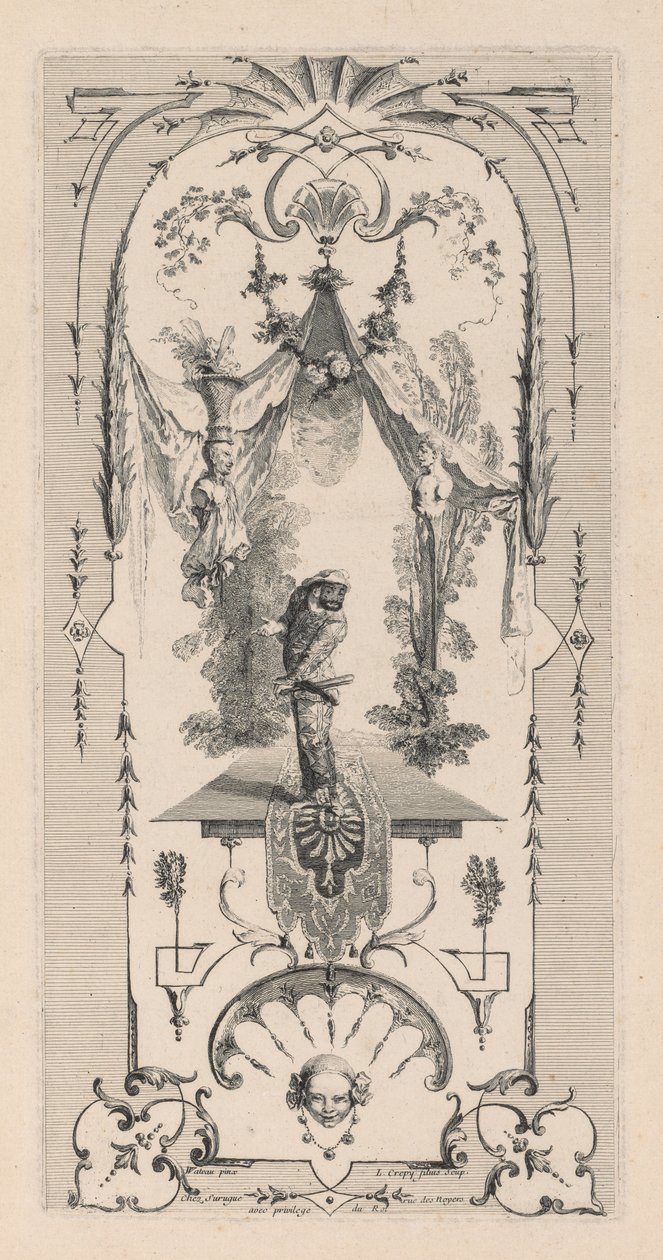 Harlequin, Arabesque by Louis Crepy