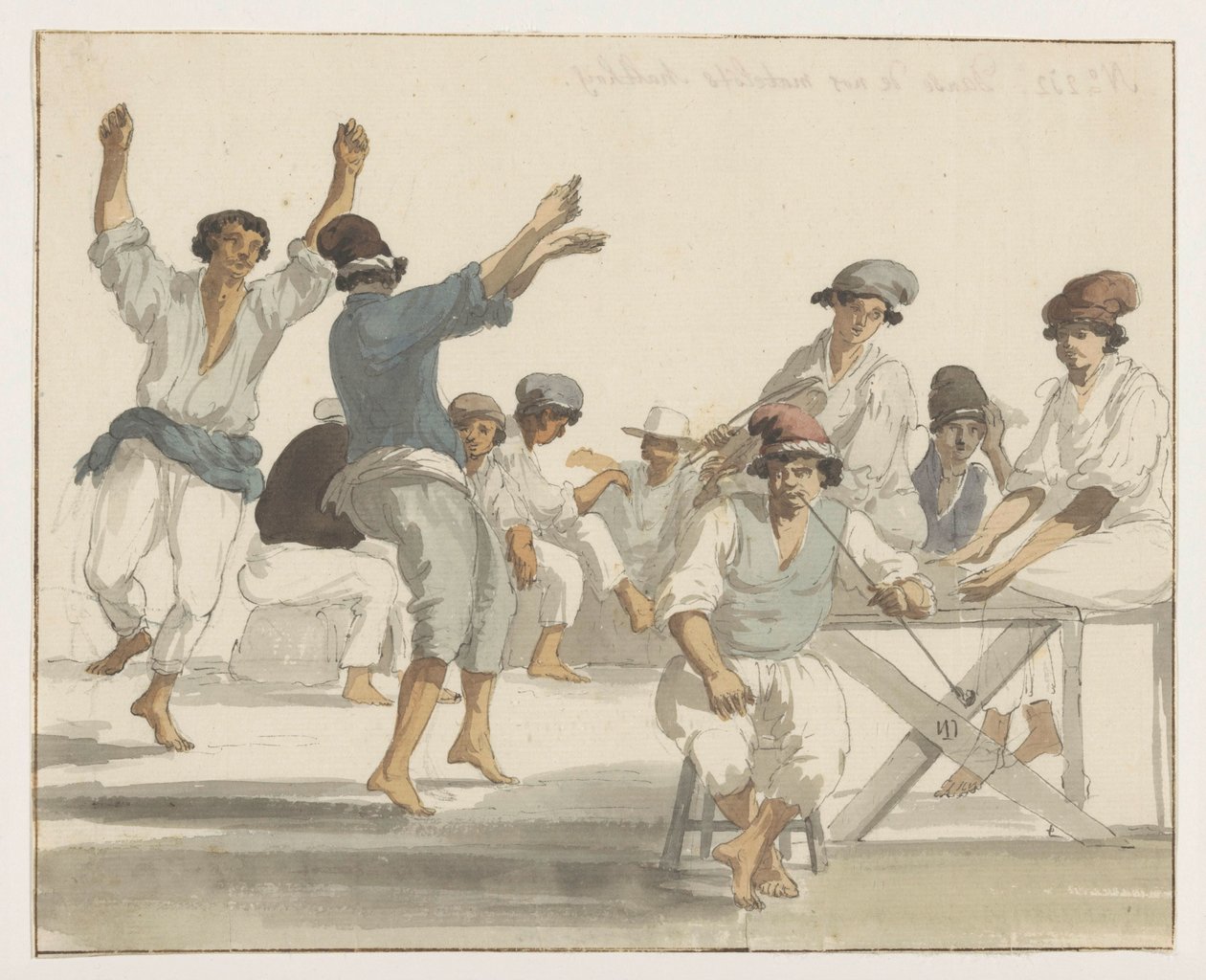 Dancing Maltese Sailors by Louis Ducros