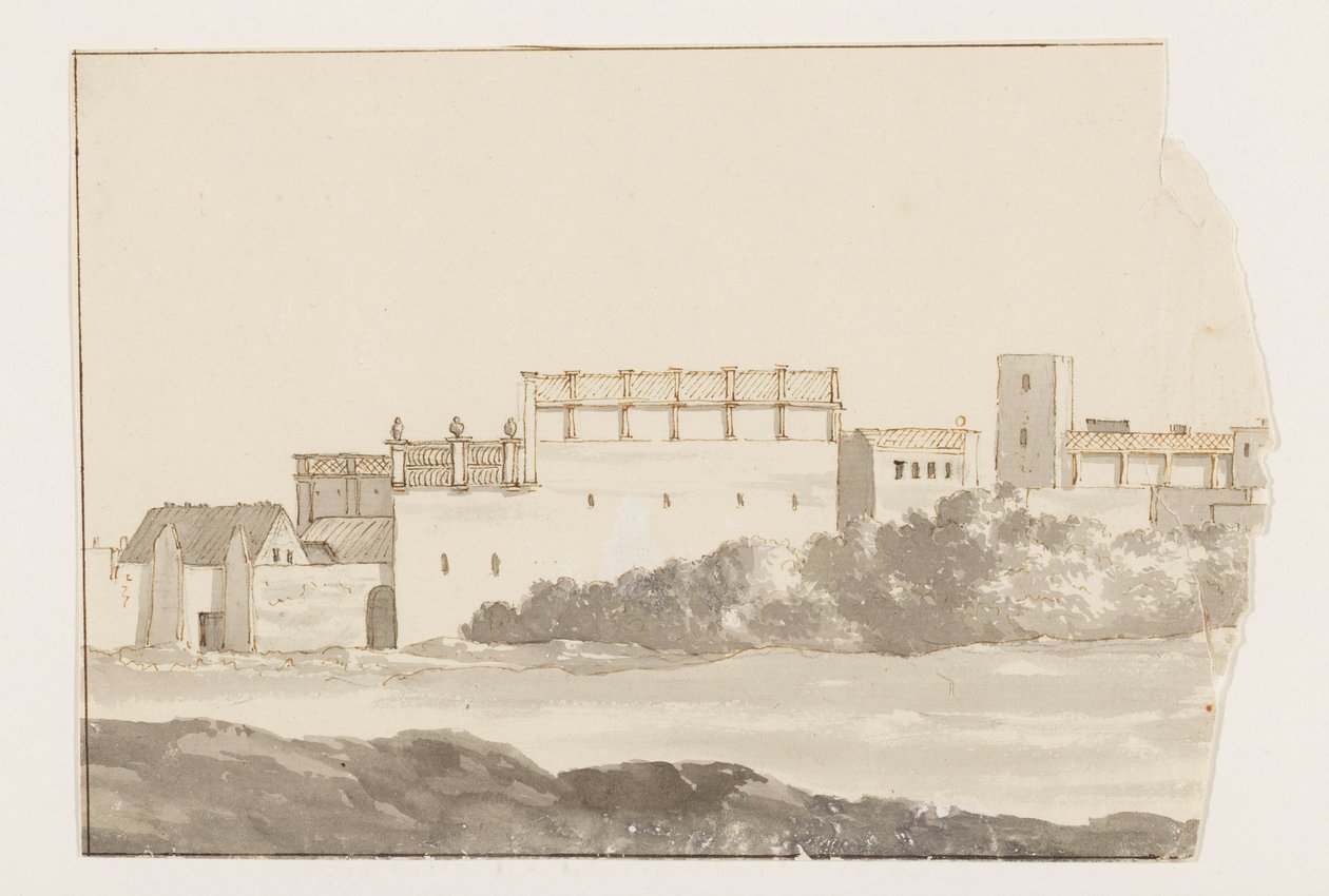 Monastery in Bisceglia by Louis Ducros