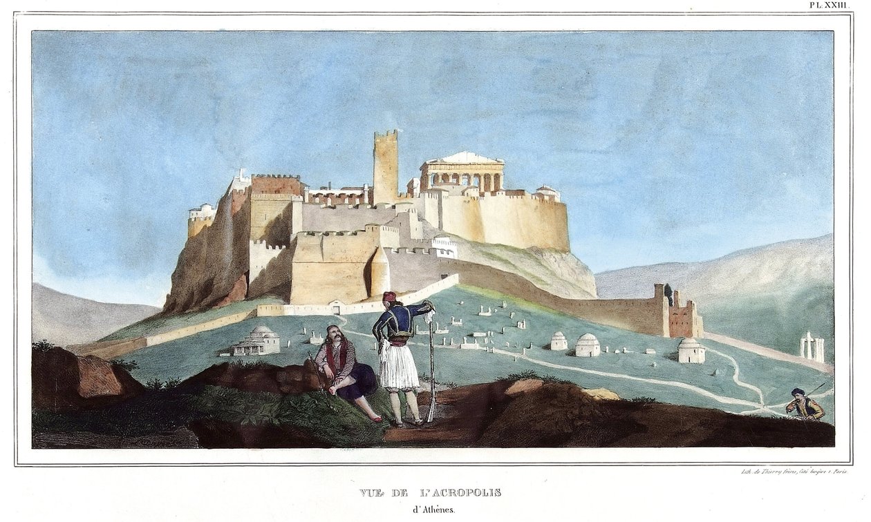 View of the Acropolis of Athenes. in 