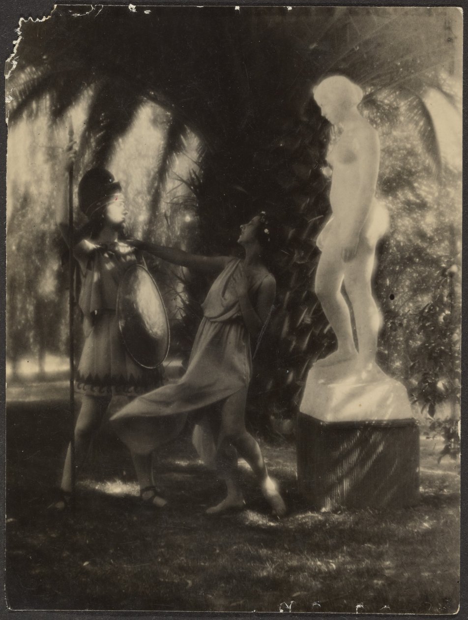 Dancers in Garden by Louis Fleckenstein