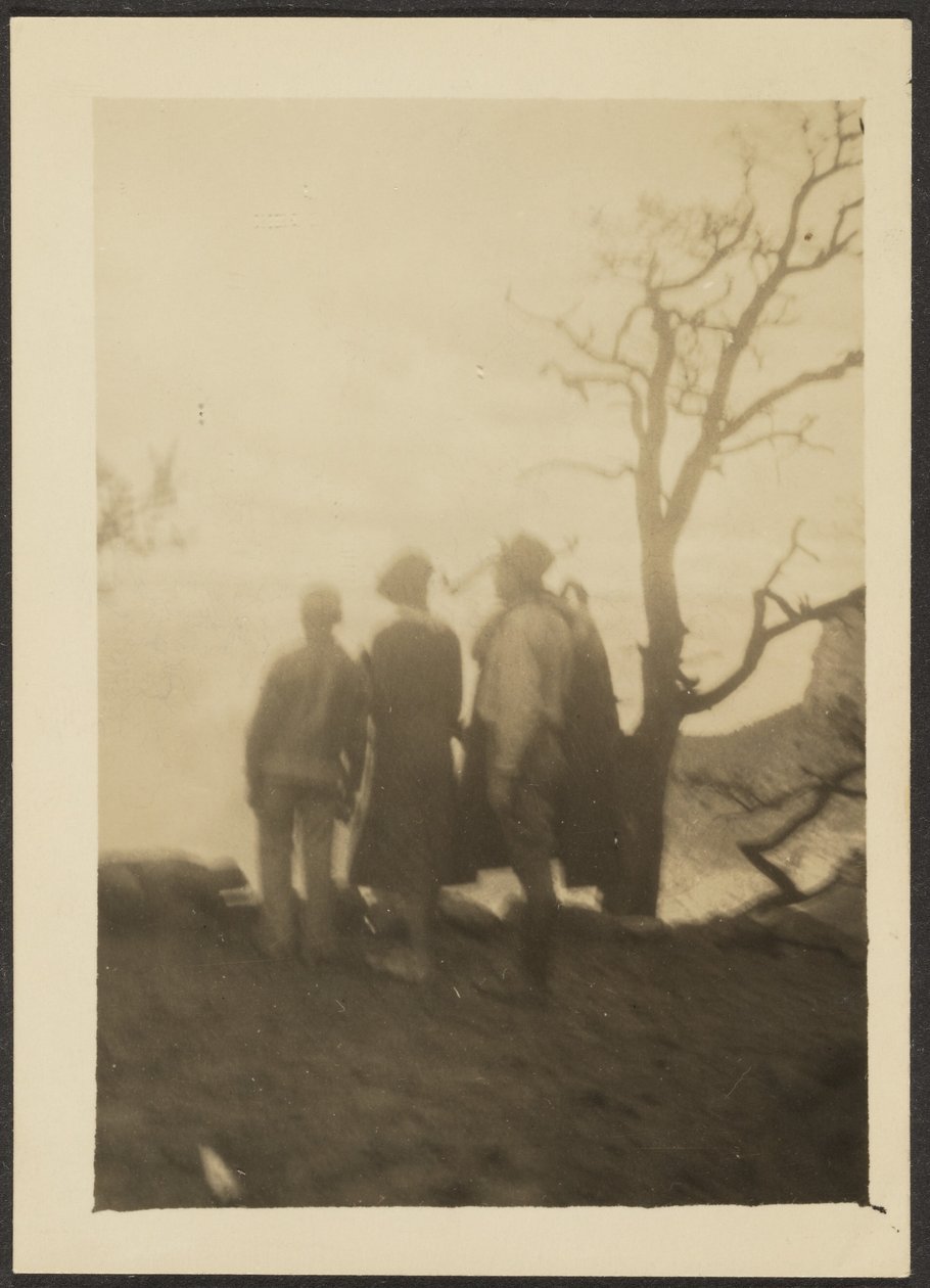 Figures in Shadow with Tree by Louis Fleckenstein