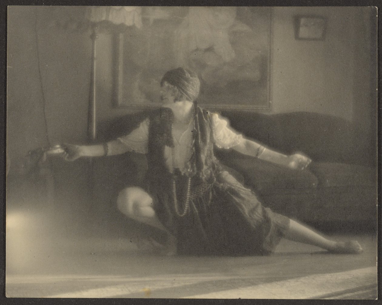 [Florence Dancing in Living Room] by Louis Fleckenstein