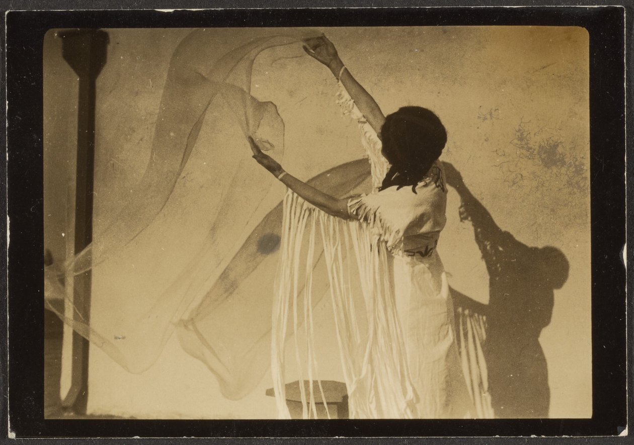 Florence Dancing in Native American Costume by Louis Fleckenstein