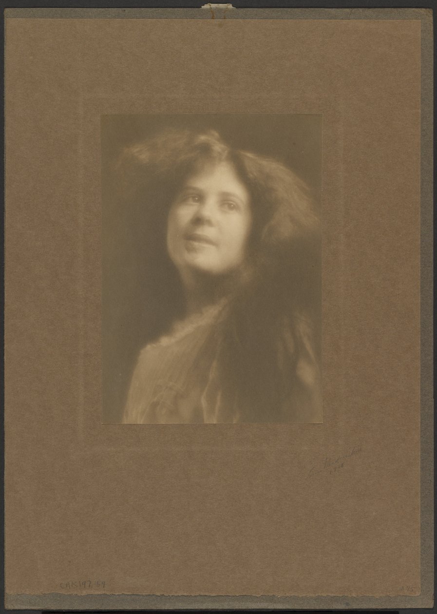 Girl with Loosened Hair by Louis Fleckenstein