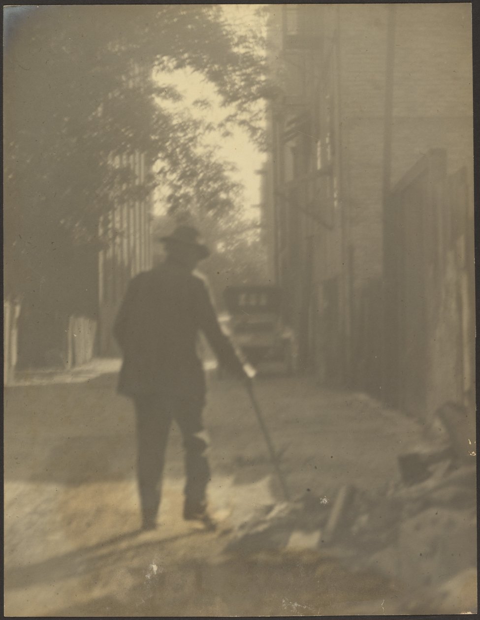 Man Walking Down a Street by Louis Fleckenstein