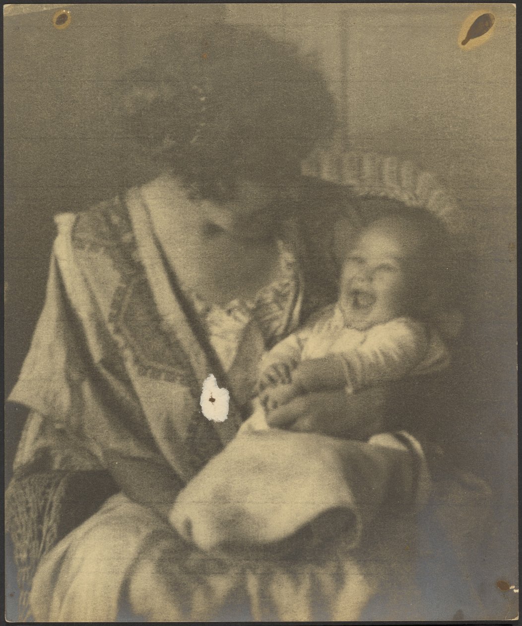 Mother in Embroidered Robe and Infant by Louis Fleckenstein