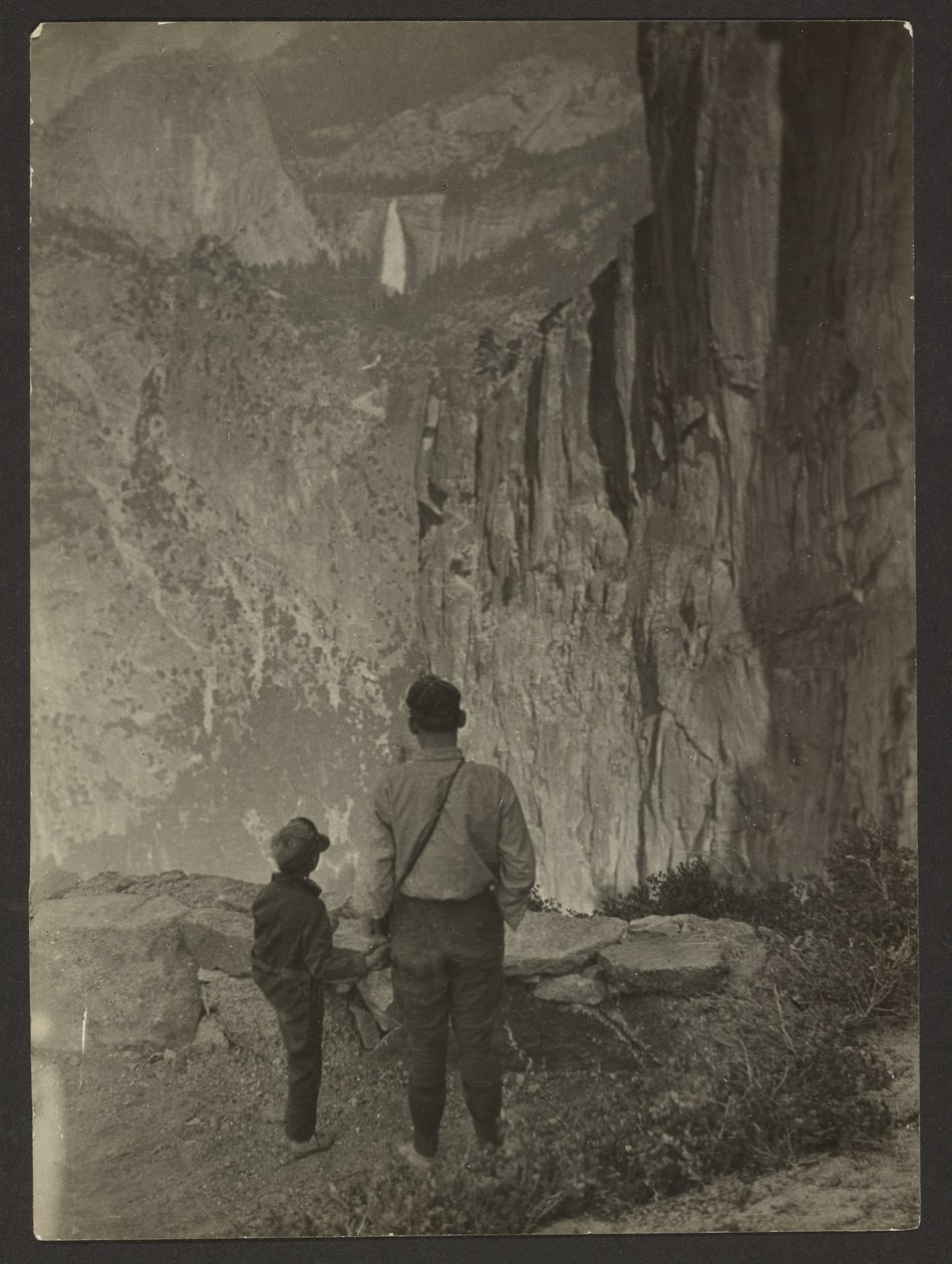 Nevada Falls from Ledge Trail, Yosemite by Louis Fleckenstein