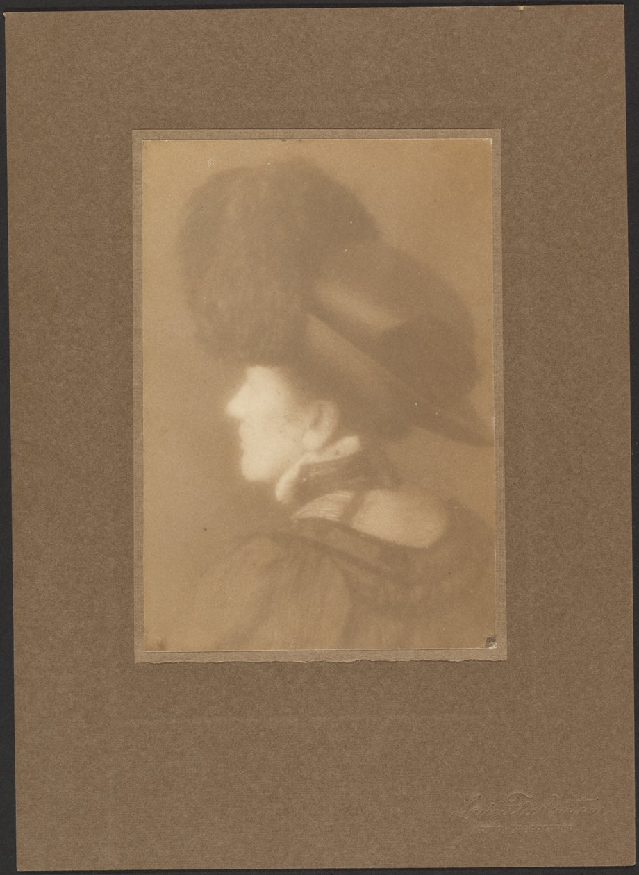 Portrait of a Woman from Behind by Louis Fleckenstein