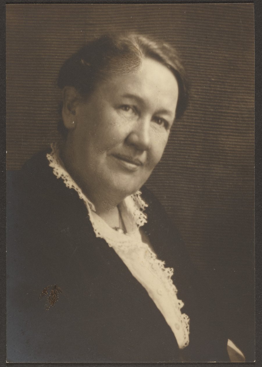 Portrait of a Woman in Lace Blouse by Louis Fleckenstein