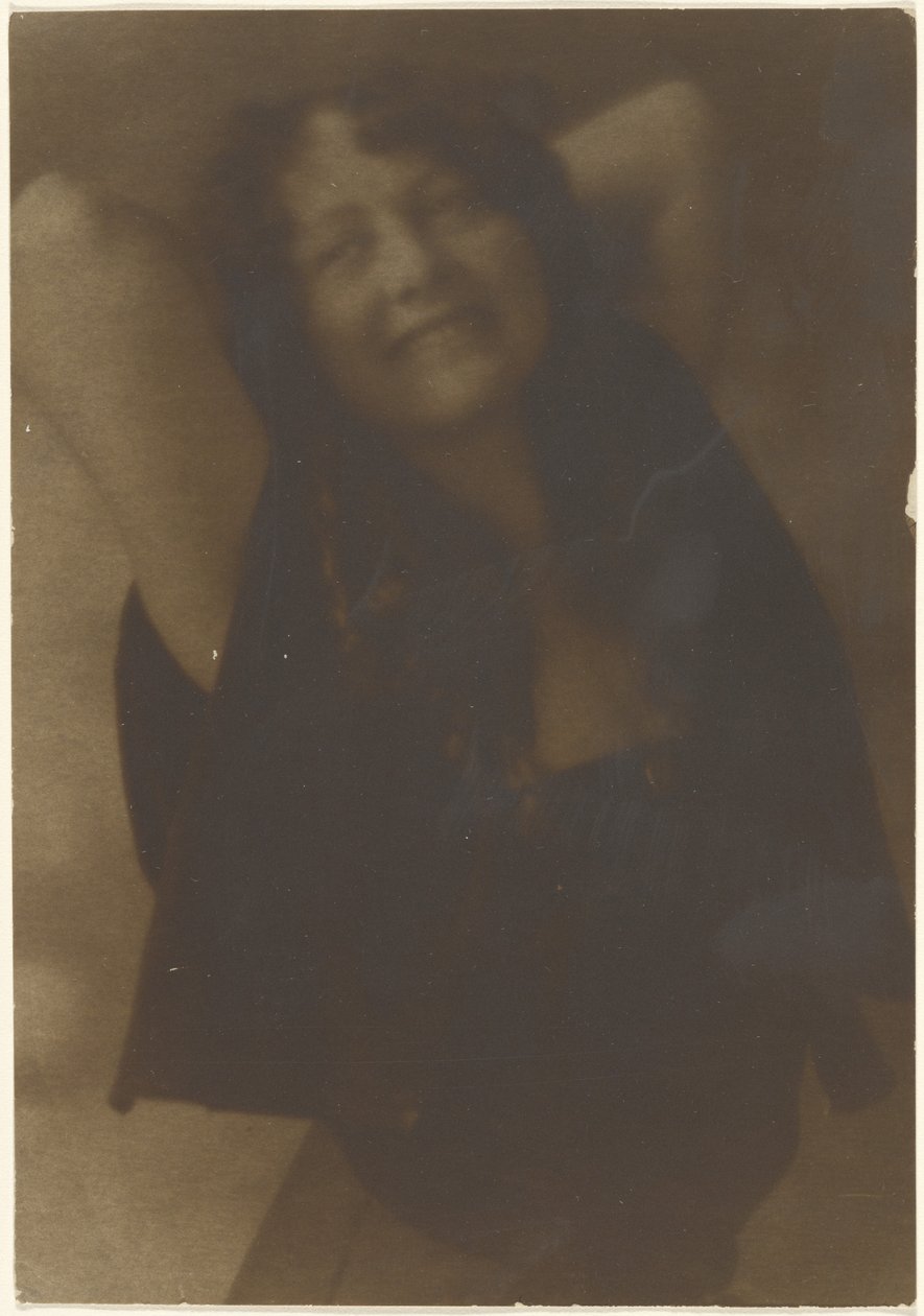Portrait of a Woman with Arms Behind Her Head by Louis Fleckenstein