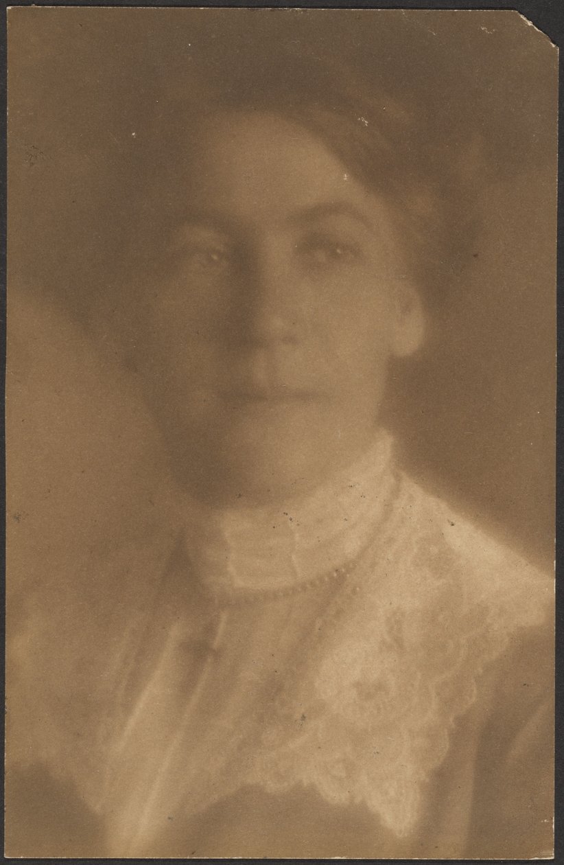 Portrait of a Woman with Lace Collar by Louis Fleckenstein