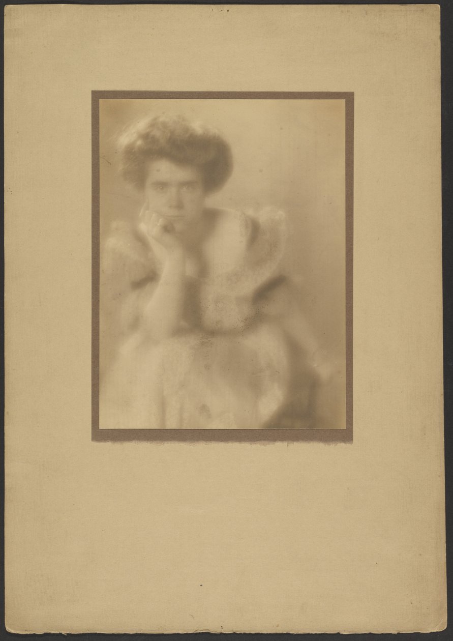 Portrait of a Woman with Pompadour by Louis Fleckenstein