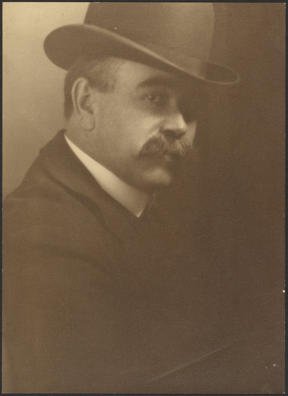 Self-Portrait in Bowler by Louis Fleckenstein