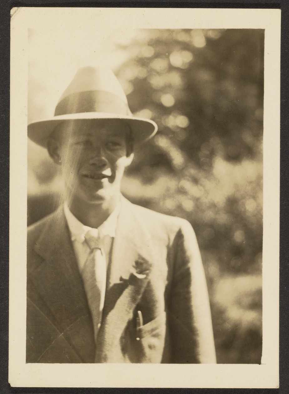 [Young Man in Fedora] by Louis Fleckenstein