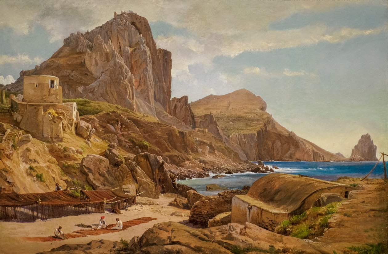 Marina Piccola, Capri c.1844 by Louis Gurlitt