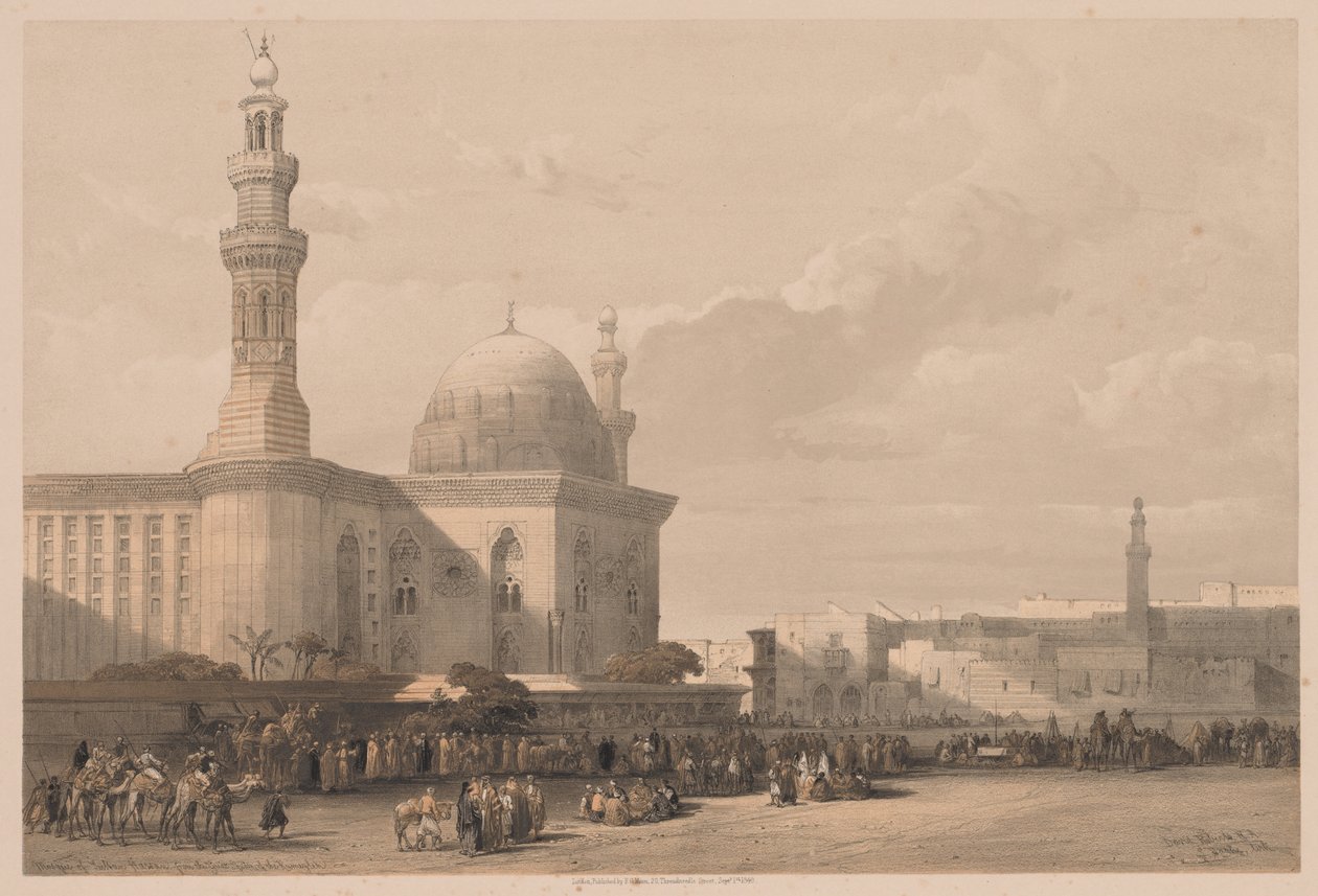 Egypt and Nubia: Volume III - No. 38, Mosque of Sultan Hassan from the Great Square by Louis Haghe
