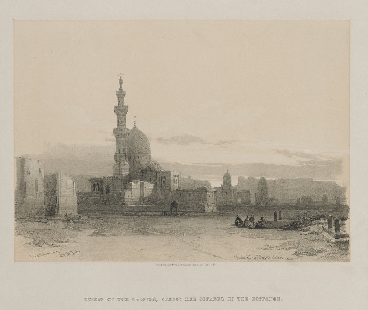 Egypt and Nubia, Volume III: Tombs of the Caliphs, Cairo by Louis Haghe