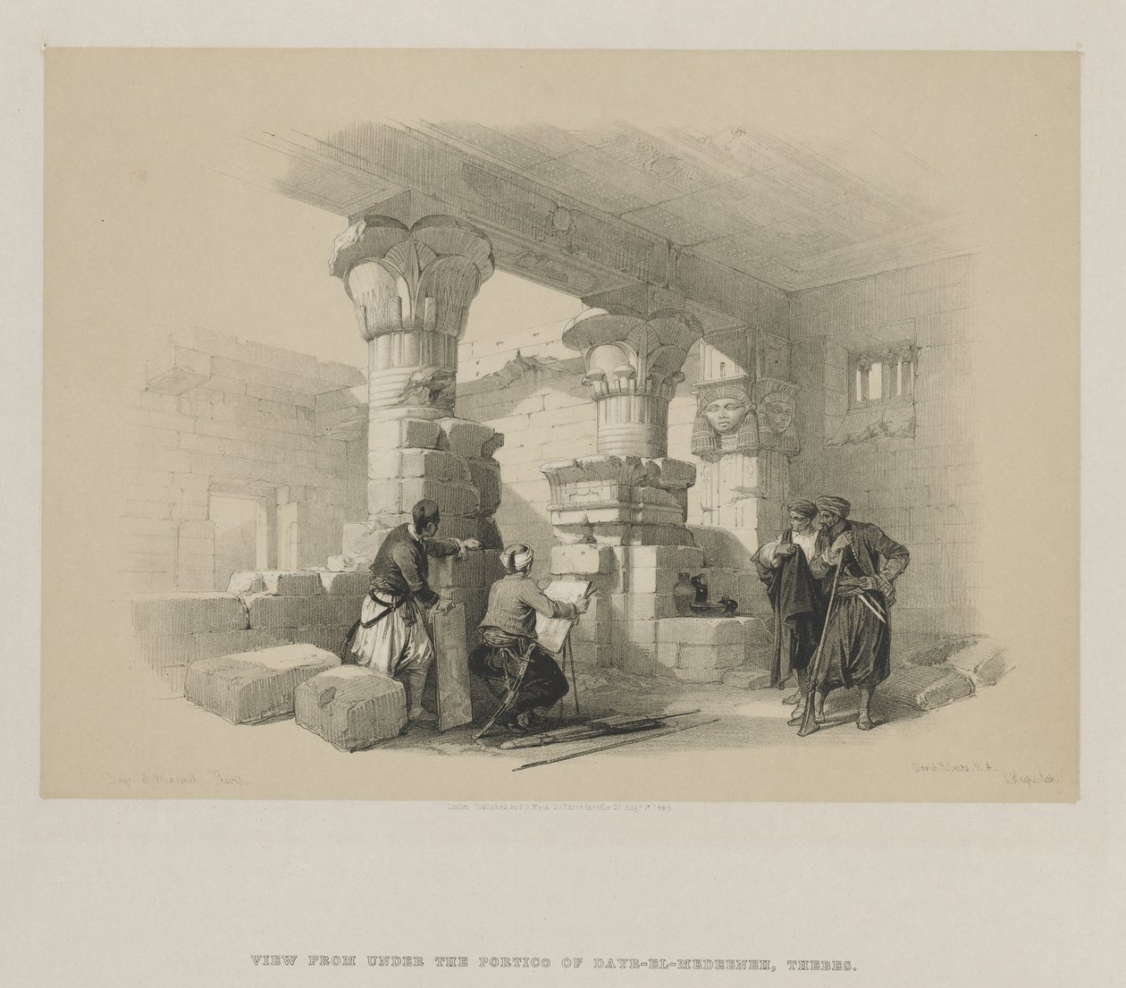 Egypt and Nubia, Volume II: Dayr-El-Medeeneh, Thebes by Louis Haghe