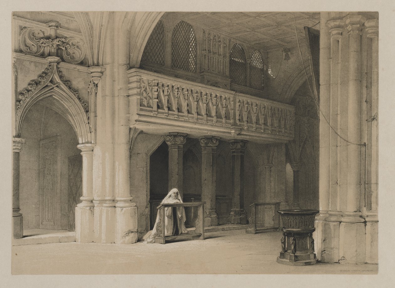 Sketches in Belgium and Germany, Volume I: Nönnberg Convent, Salzburg by Louis Haghe
