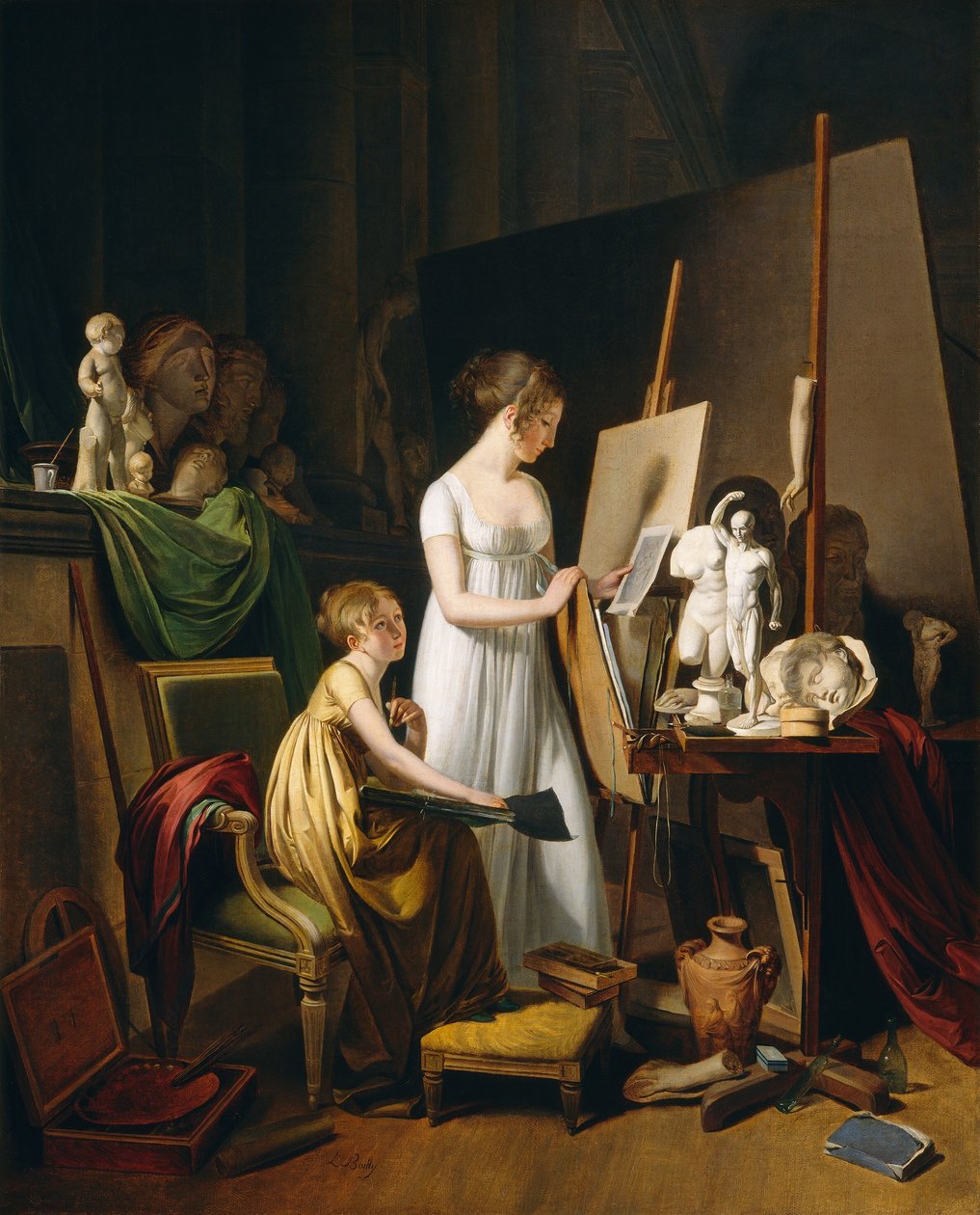 A Painter's Studio by Louis Leopold Boilly: Fine art print