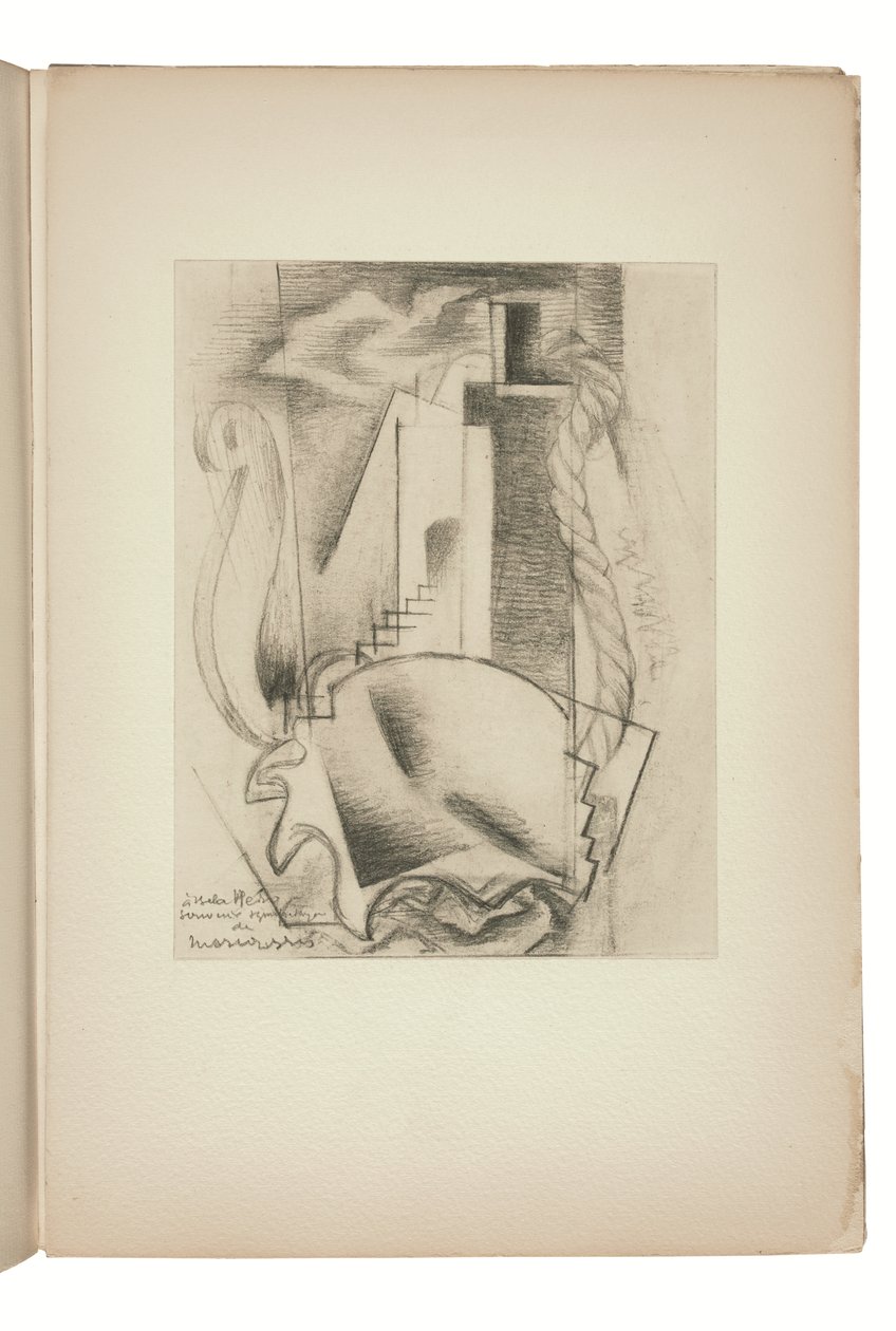 Page from Indicateur des chemins de cœur Paris, Editions Jeanne Bucher by Louis Marcoussis